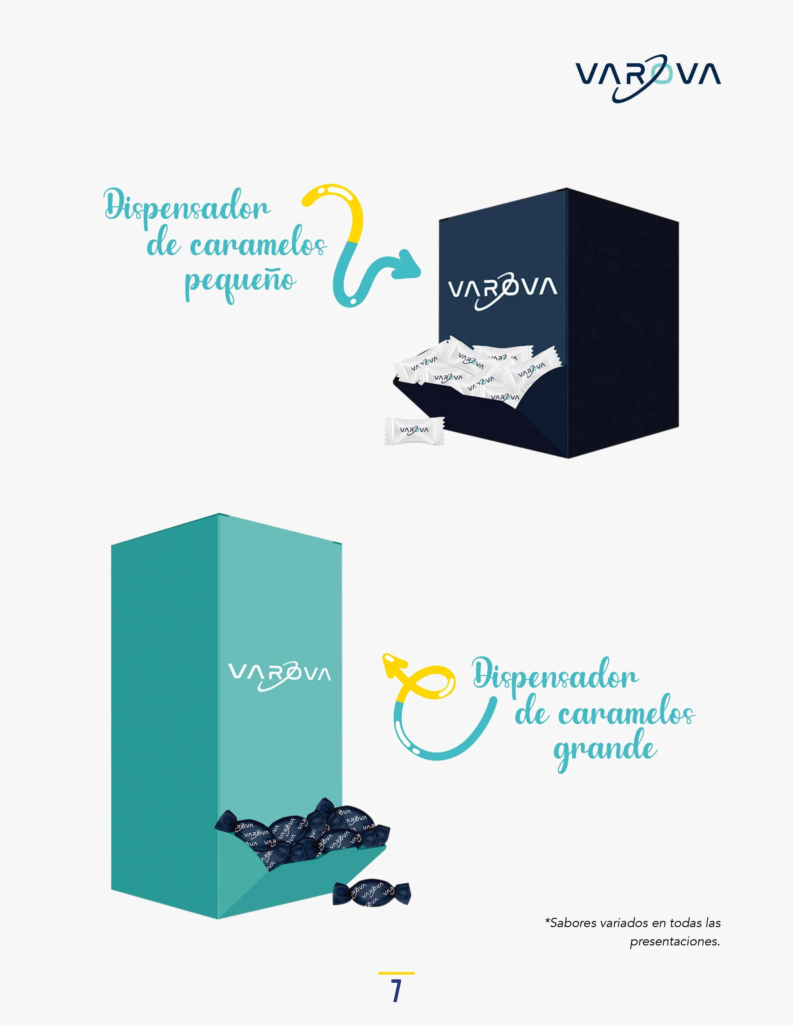 Catálogo de Productos Varova dispensador de caramelos personalizados corporativos